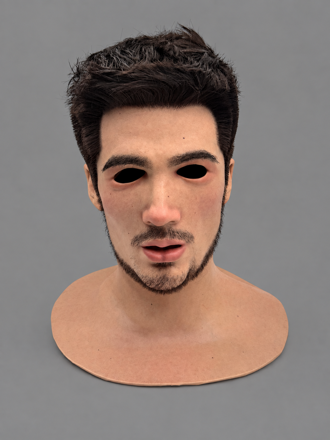 Realistic Silicone Masks of Middle-Aged European and American-Style Faces