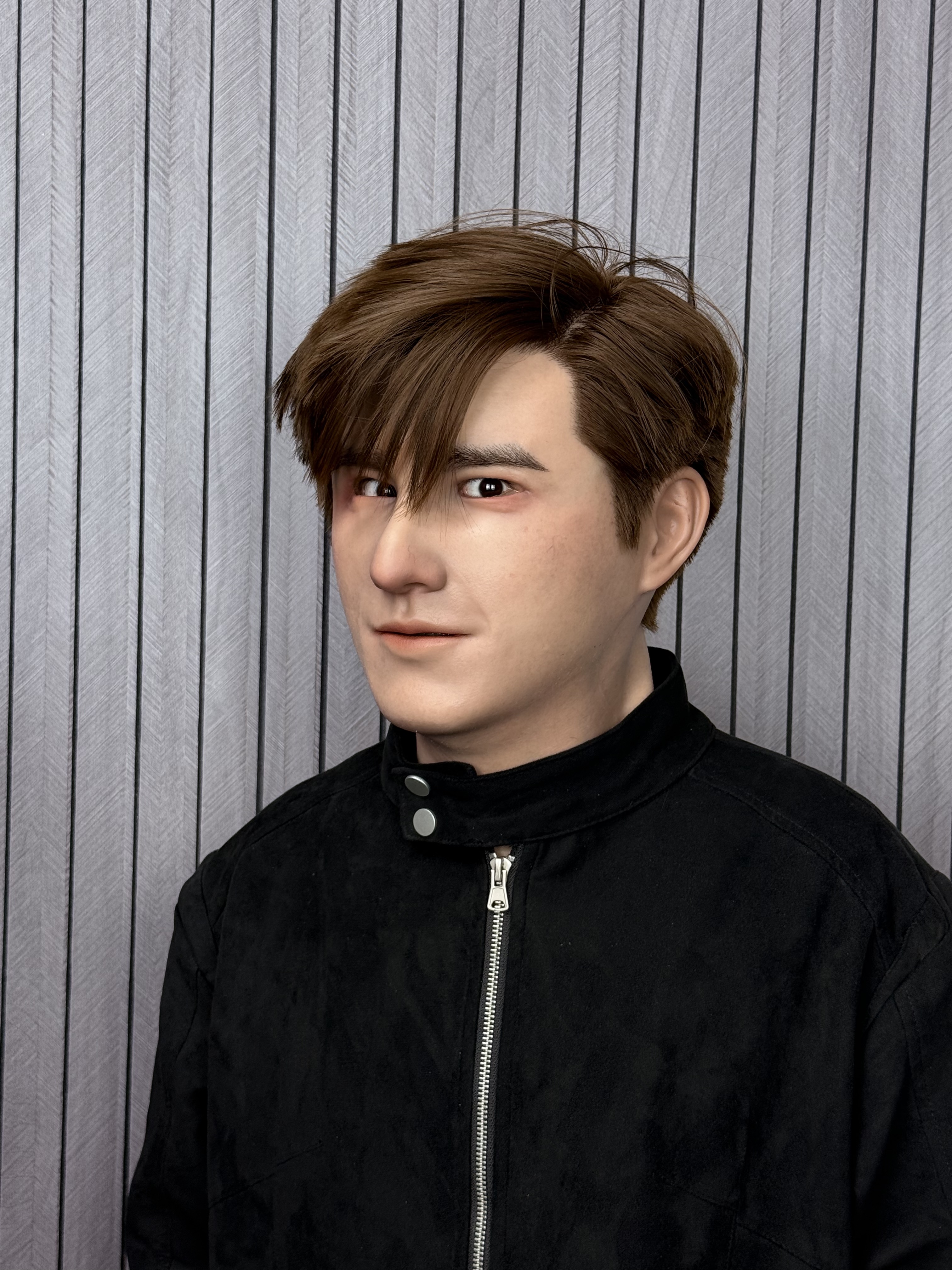Universal Edward brown hairstyle handsome man silicone mask