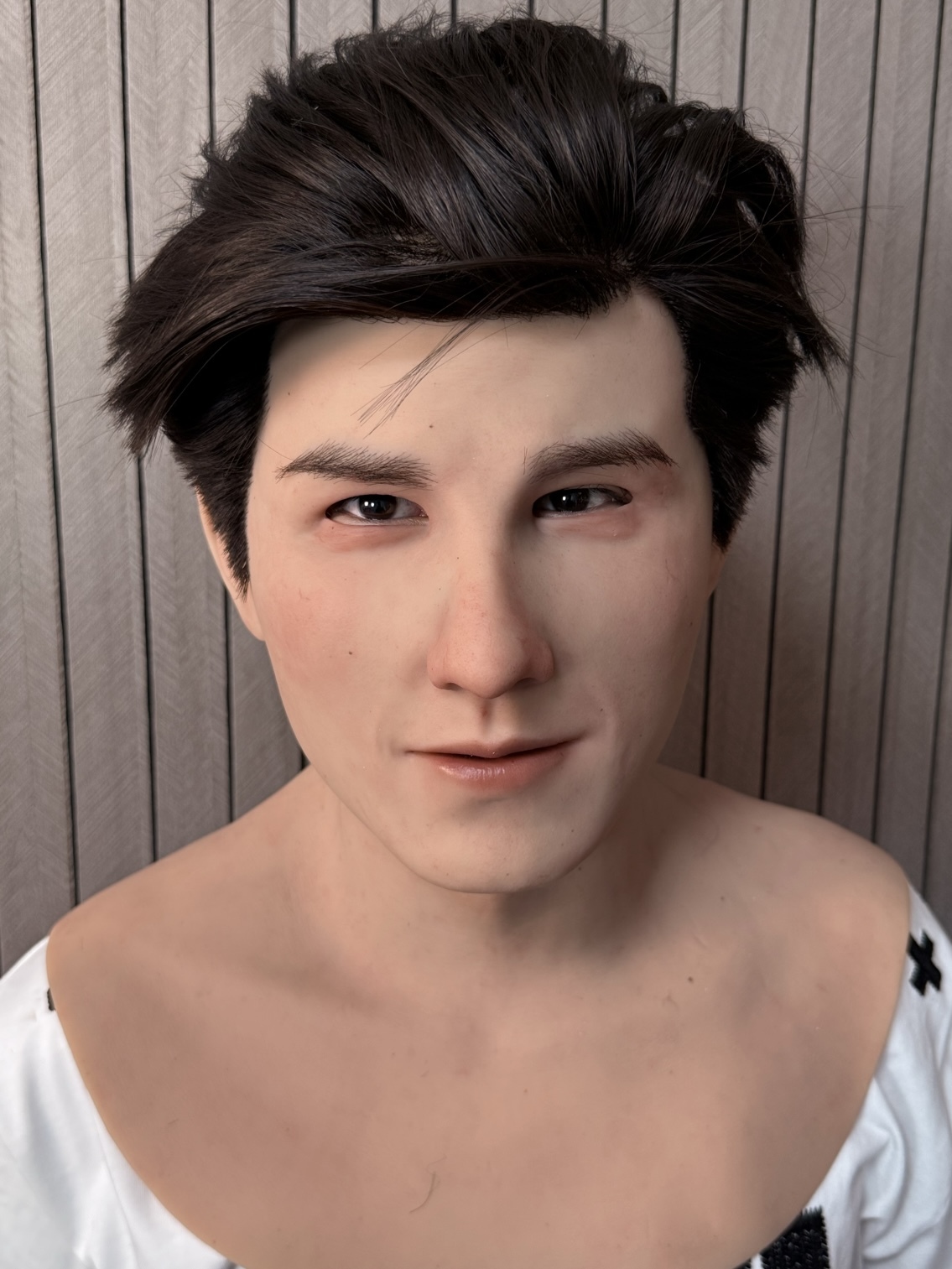 Long-haired handsome man