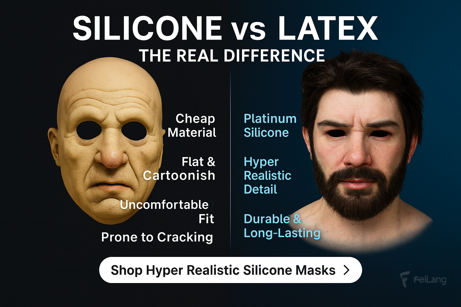 Silicone Mask vs Latex Mask – Why Silicone Is the Only Real Choice-Fei Lang