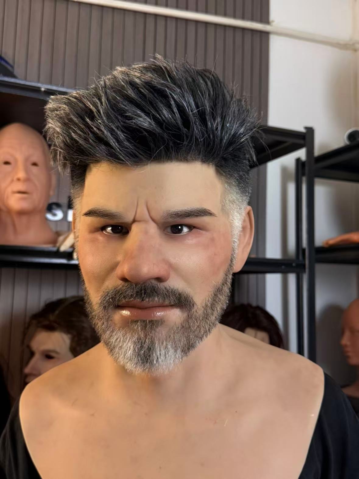 Old man handsome mask