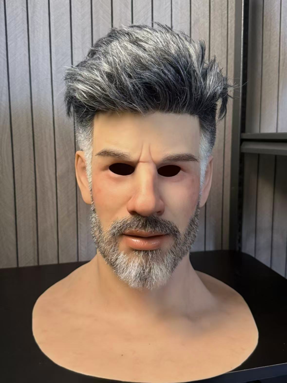 Old man handsome mask