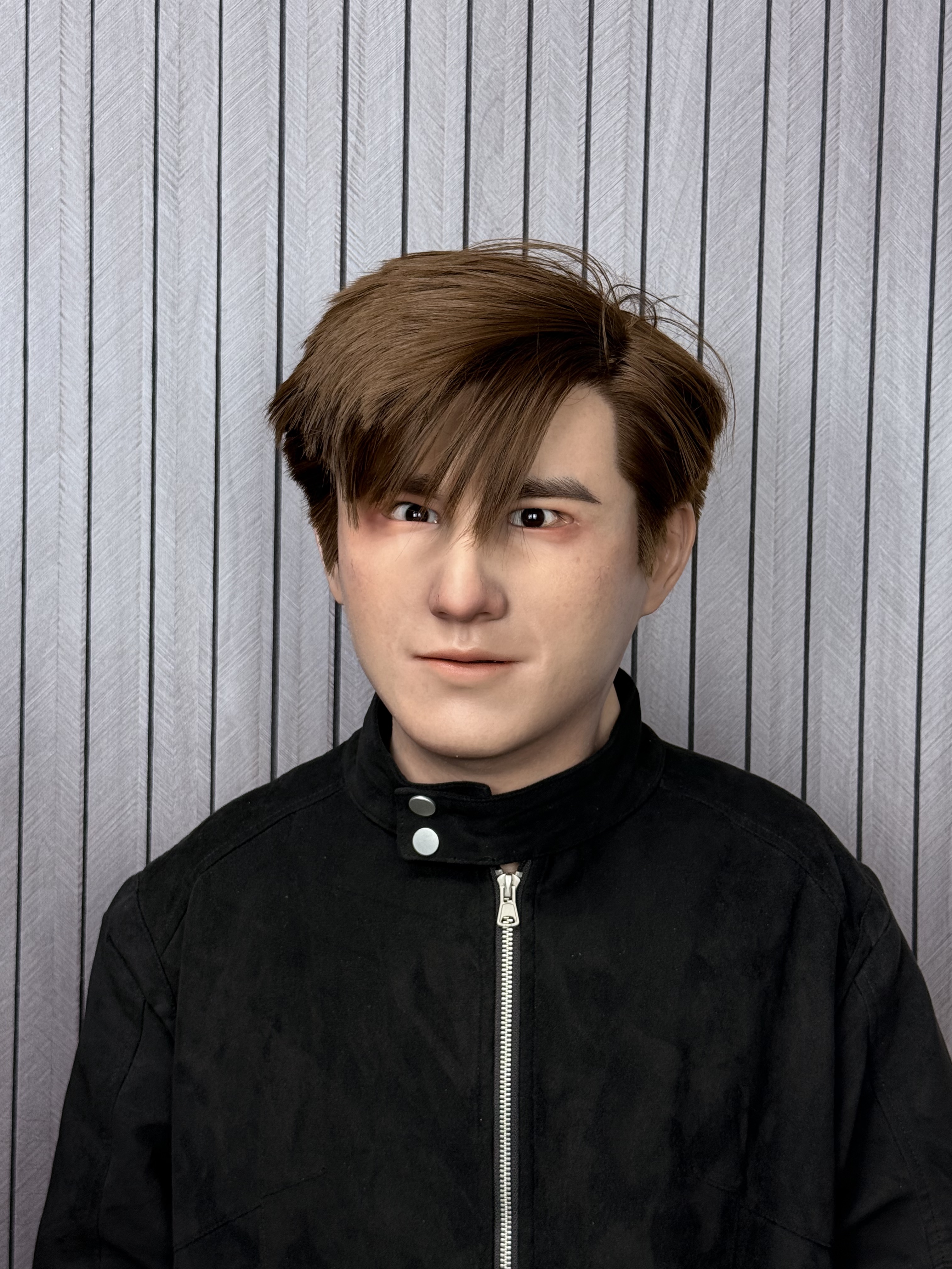 Universal Edward brown hairstyle handsome man silicone mask