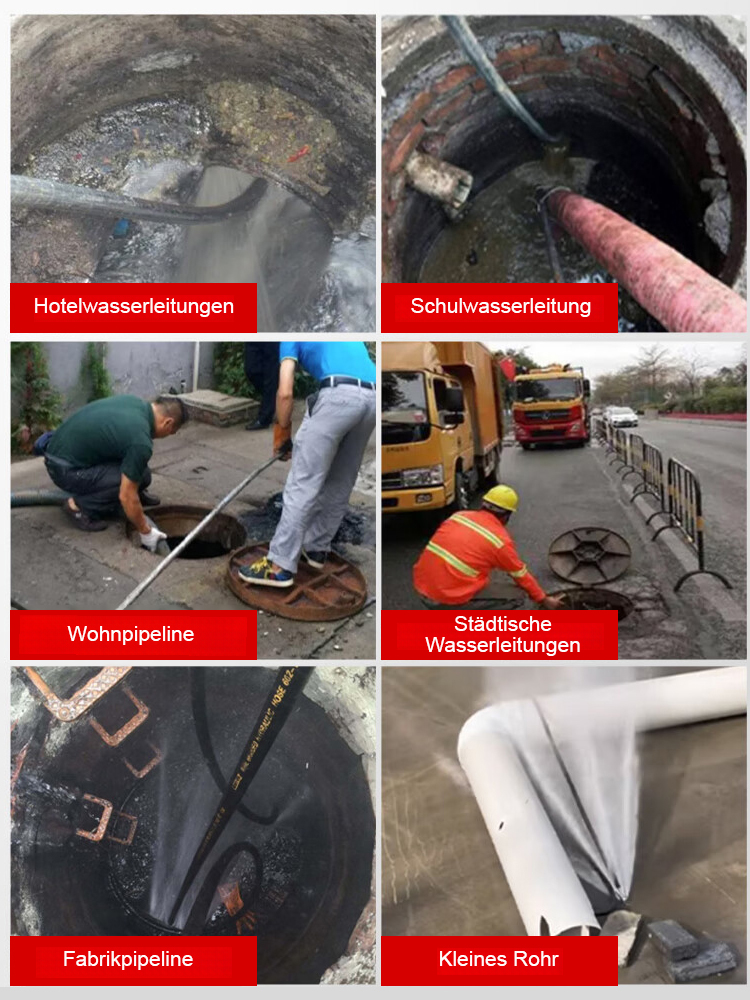 【Blitzsaubere Rohre】 „Wasser-Ratte“ Hochdruck-Rohreinigungs-Set! ✈️Der starke Rückstrahl-Effekt treibt die Düse tief in das Abflussrohr – wie eine Ratte frisst sie sich durch hartnäckiges Fett und Ablagerungen🌟