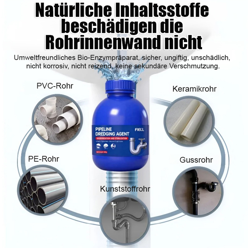 【14 Tage Gratis-Test! 】🔥Deutschlands erstes System zur Wiederherstellung des Rohrökosystems! 🛠️Bakterienvernichtender und geruchsentfernender Abflussreiniger!🌀