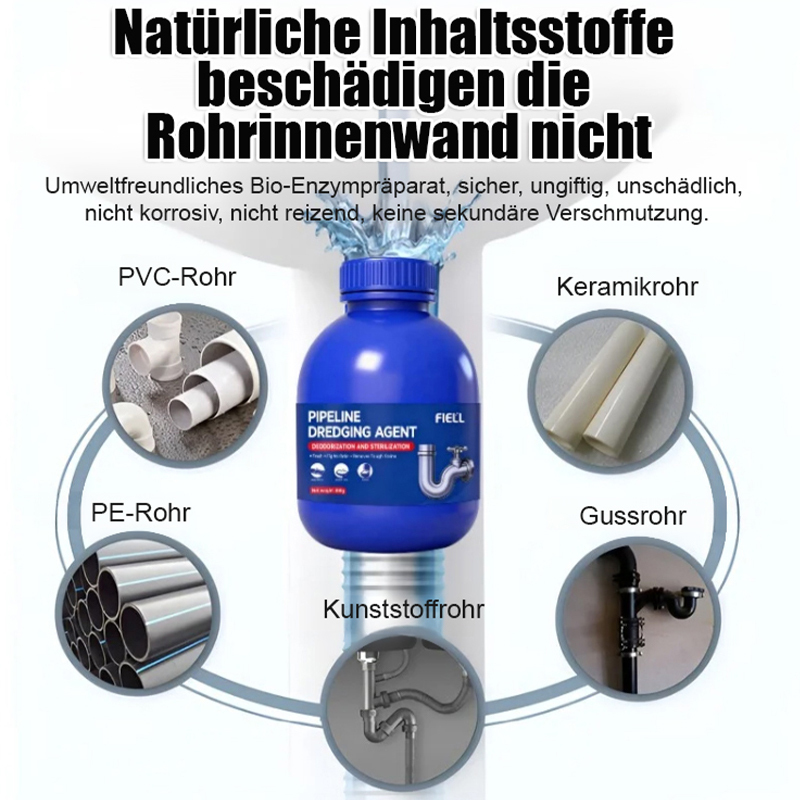 【14 Tage Gratis-Test! 】🔥Deutschlands erstes System zur Wiederherstellung des Rohrökosystems! 🛠️Bakterienvernichtender und geruchsentfernender Abflussreiniger!🌀