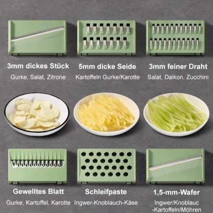 (5 Sekunden zum Zerkleinern) Multifunktionaler Gemüseschredder