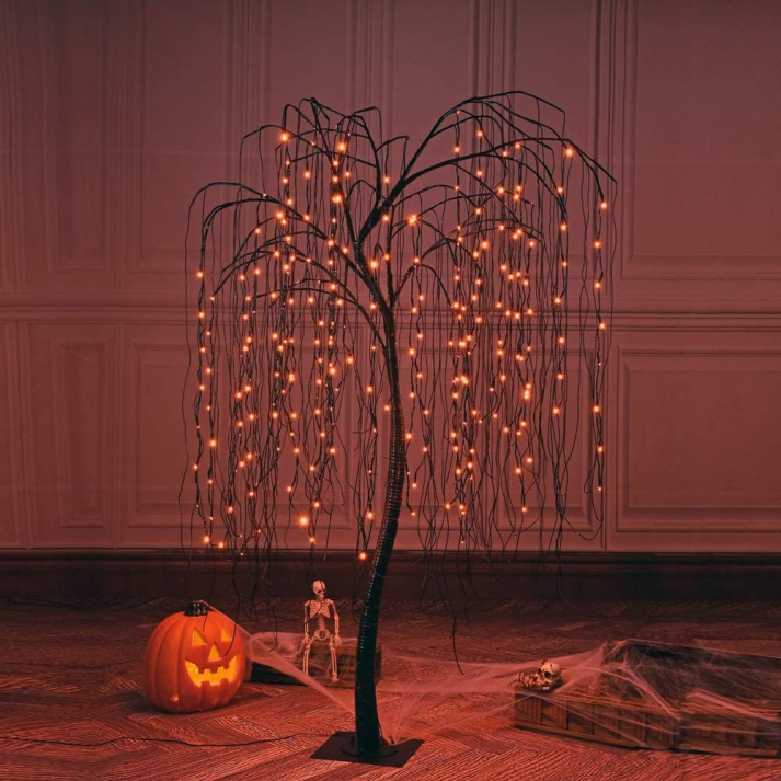 Christmas8 ft led pre lit bare branch tree lesiece