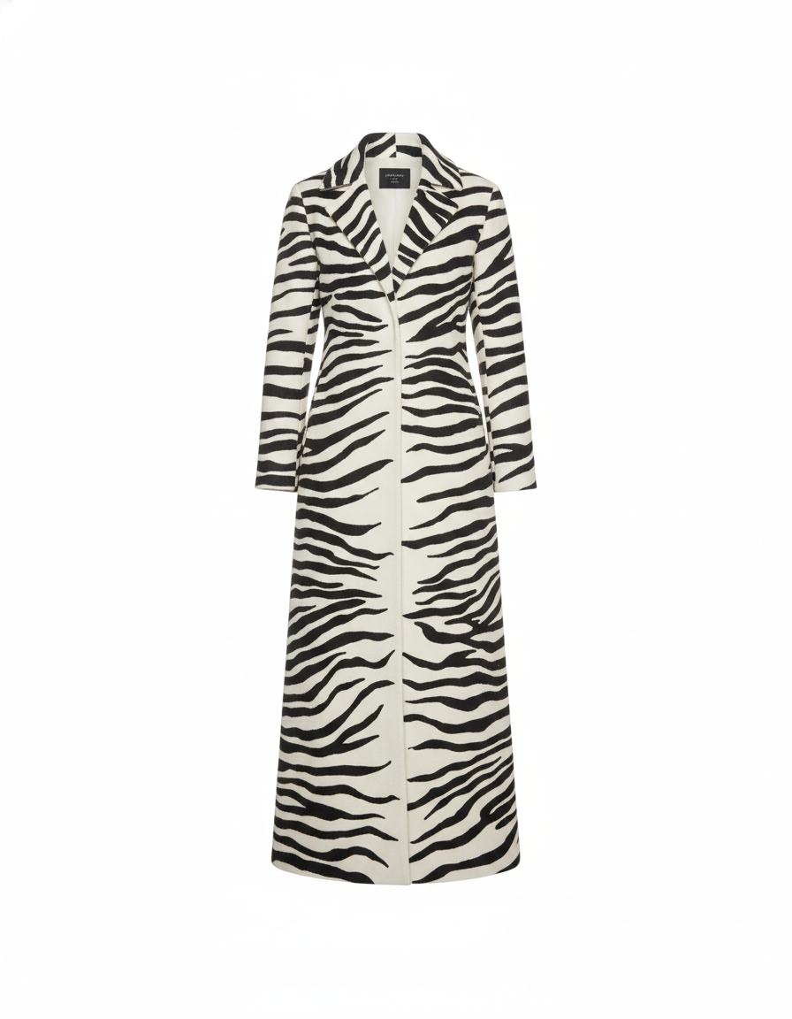 Zebra-print velvet set