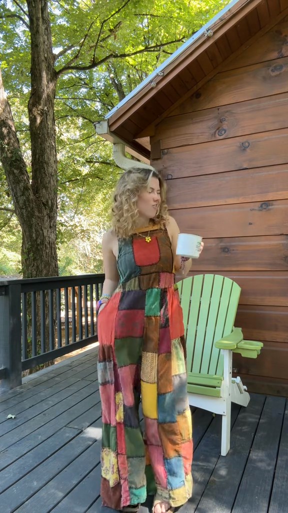 Contrast Linen Jumpsuit