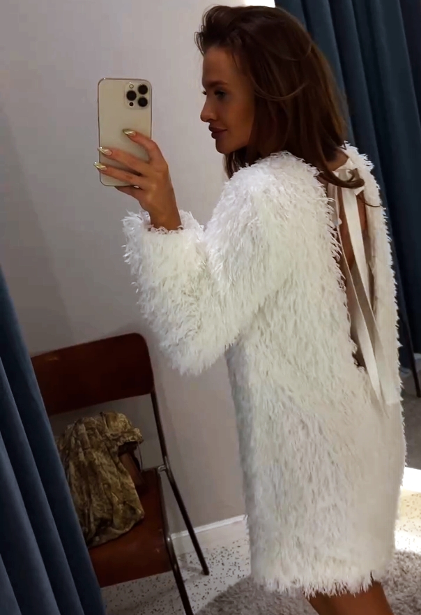Callistari plush midi dress-CALLISTARI
