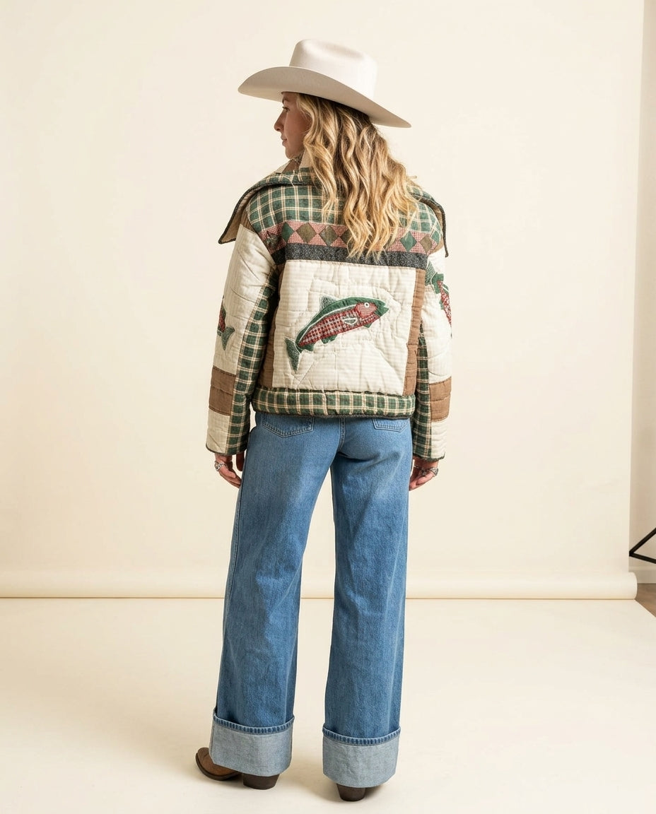 Multi-Color Whisper Wedding Guest Embroidered Jacket Multi-Color Jacket with Wide-Leg silhouette and Textured texture, clean studio product view for Wedding Guest, Coffee in Marais, Summer current summer selling: vacation, resort dinner, wedding guest, fe by rovole