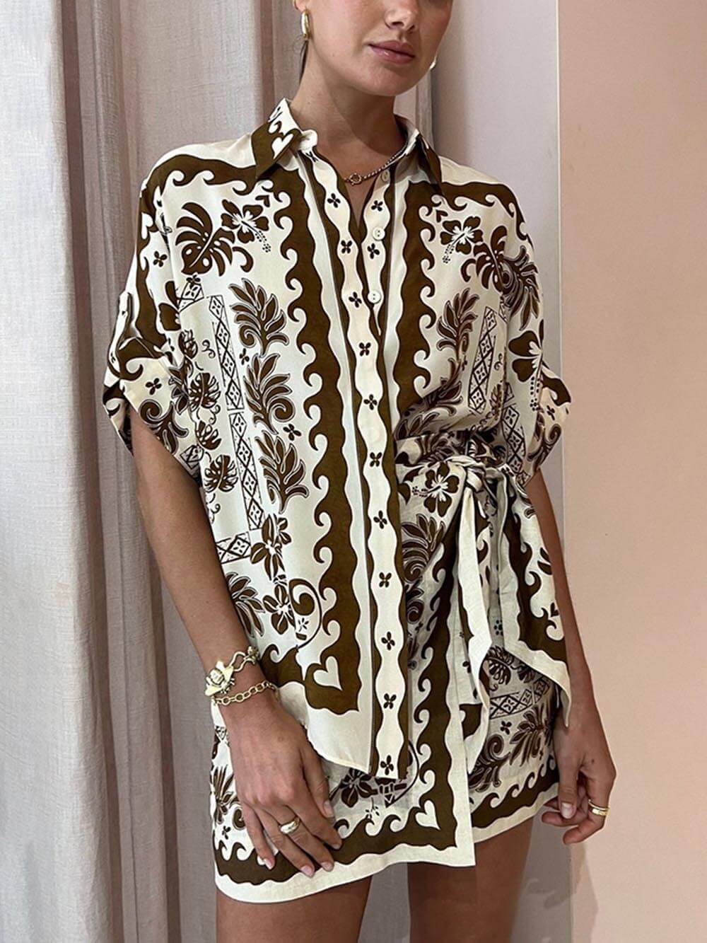 Ethnic Exquisite Printed Fashion Casual Set-CALLISTARI