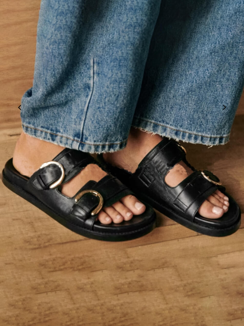 Flat Double Buckle Sandals-CALLISTARI