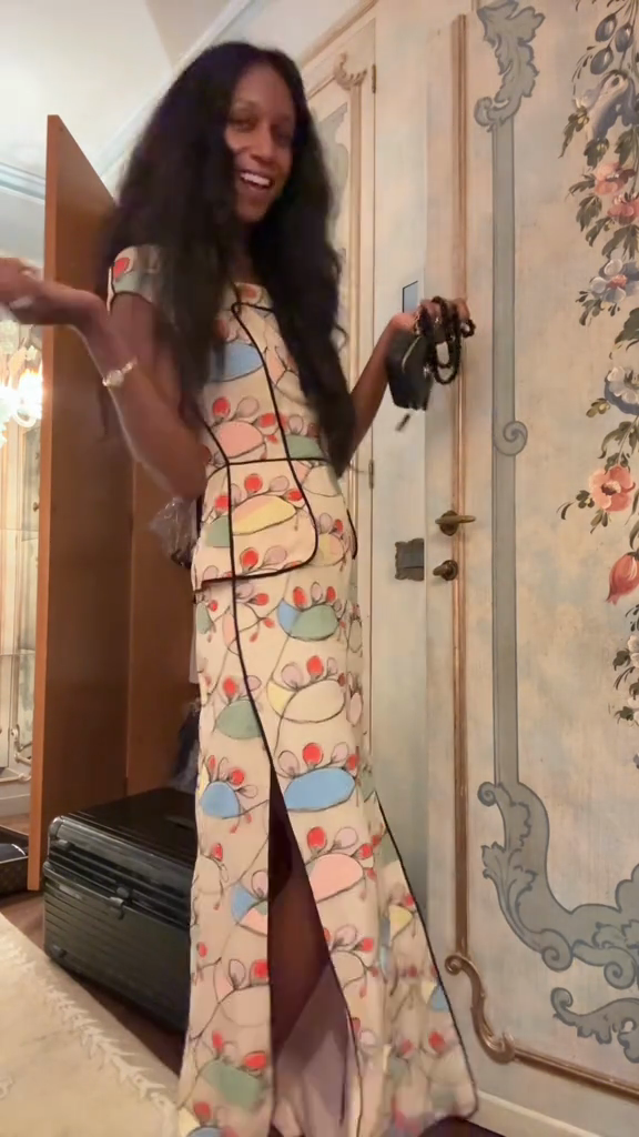 Pastel Floral Print Maxi Dress