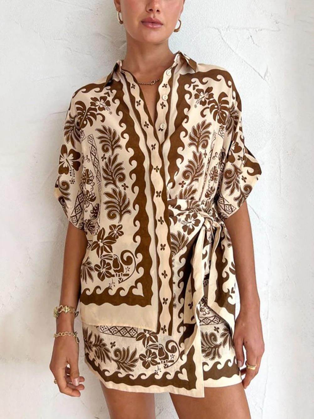 Ethnic Exquisite Printed Fashion Casual Set-CALLISTARI