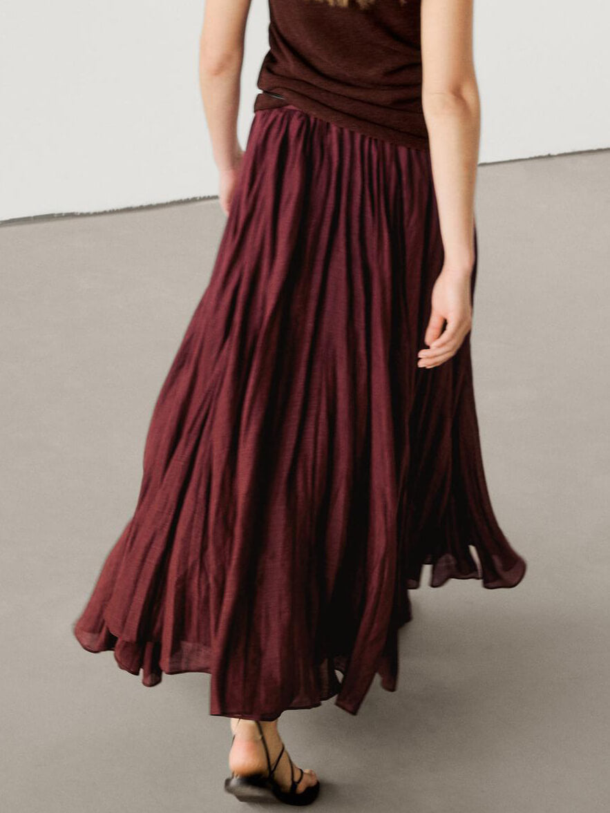 Oversized Mohair-Blend Sweater Skirt Set-Trafni