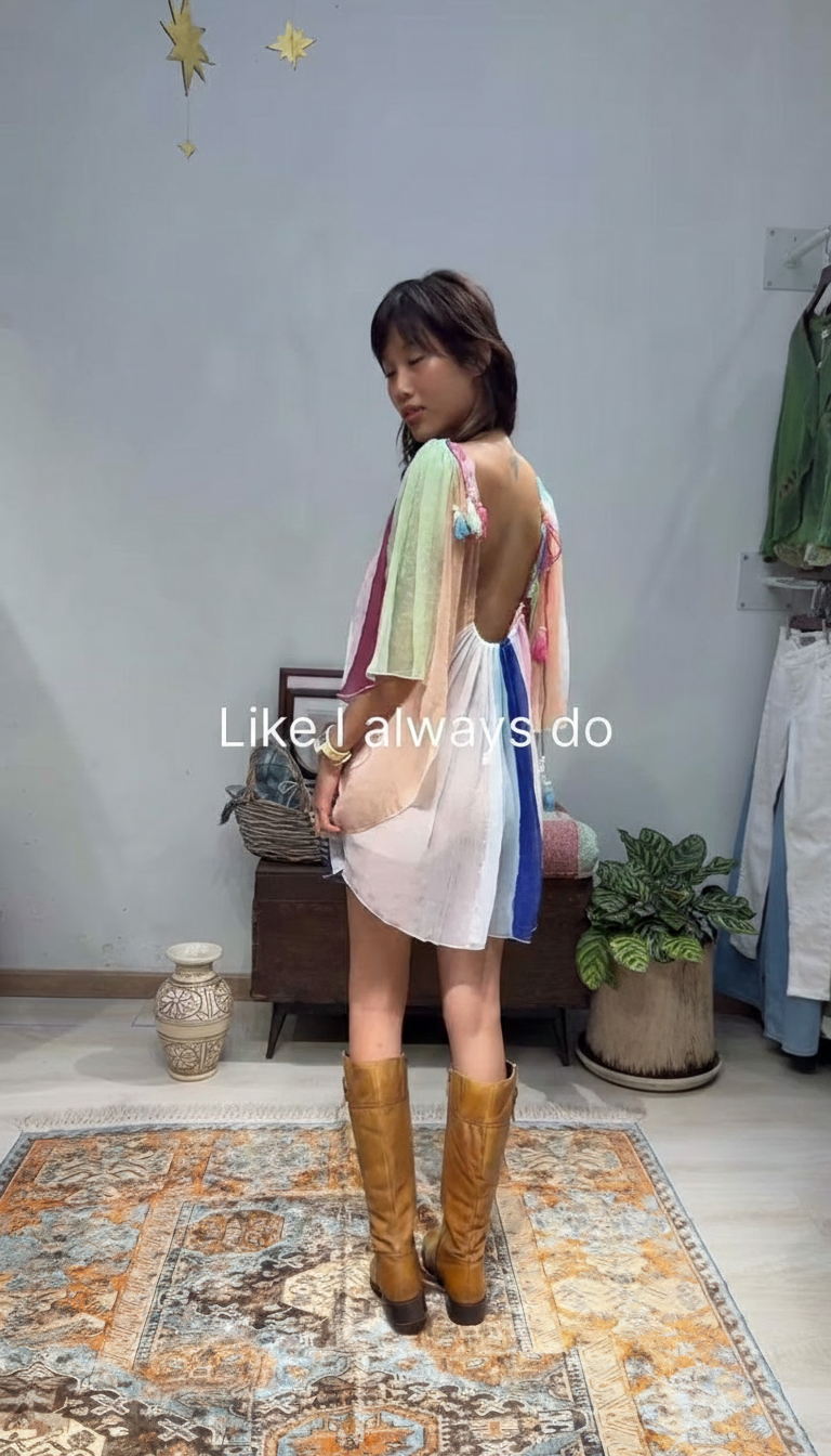 Color Block Print V-Neck Sheer Color Block Short Set product image 7