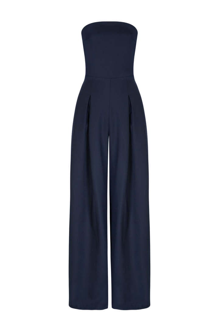 Blue Tube Top Jumpsuit-CALLISTARI