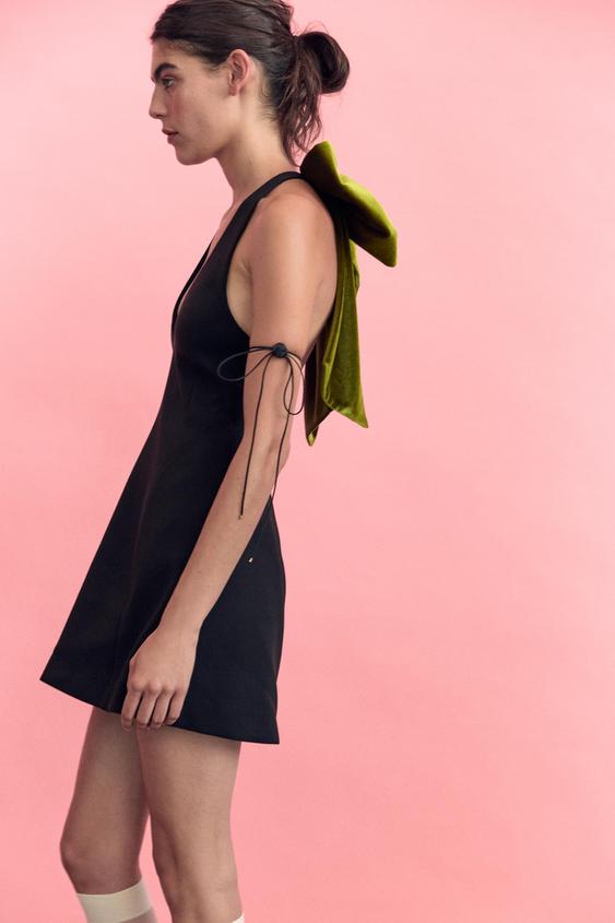 Velvet Bow Maxi Dress