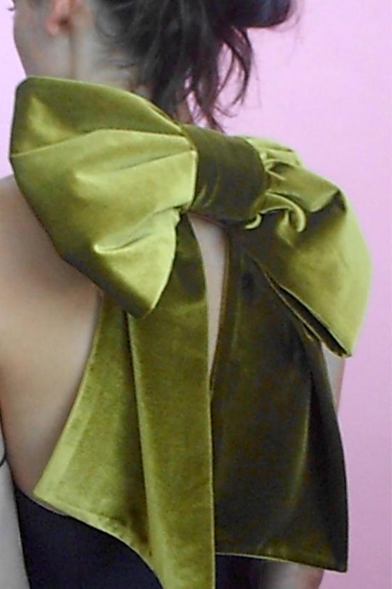 Velvet Bow Maxi Dress