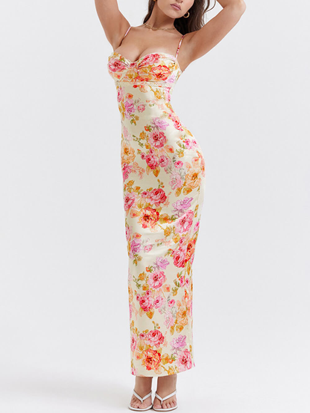 Printed Sexy Maxi Dress-CALLISTARI