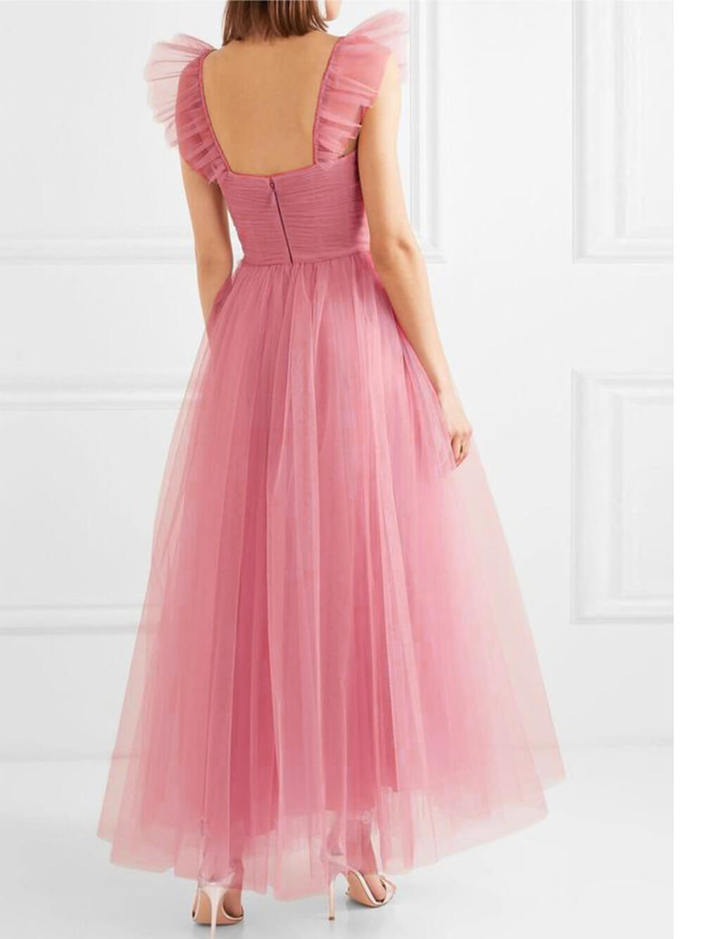 Elegant Slim Fit Solid Color Midi Dress-CALLISTARI