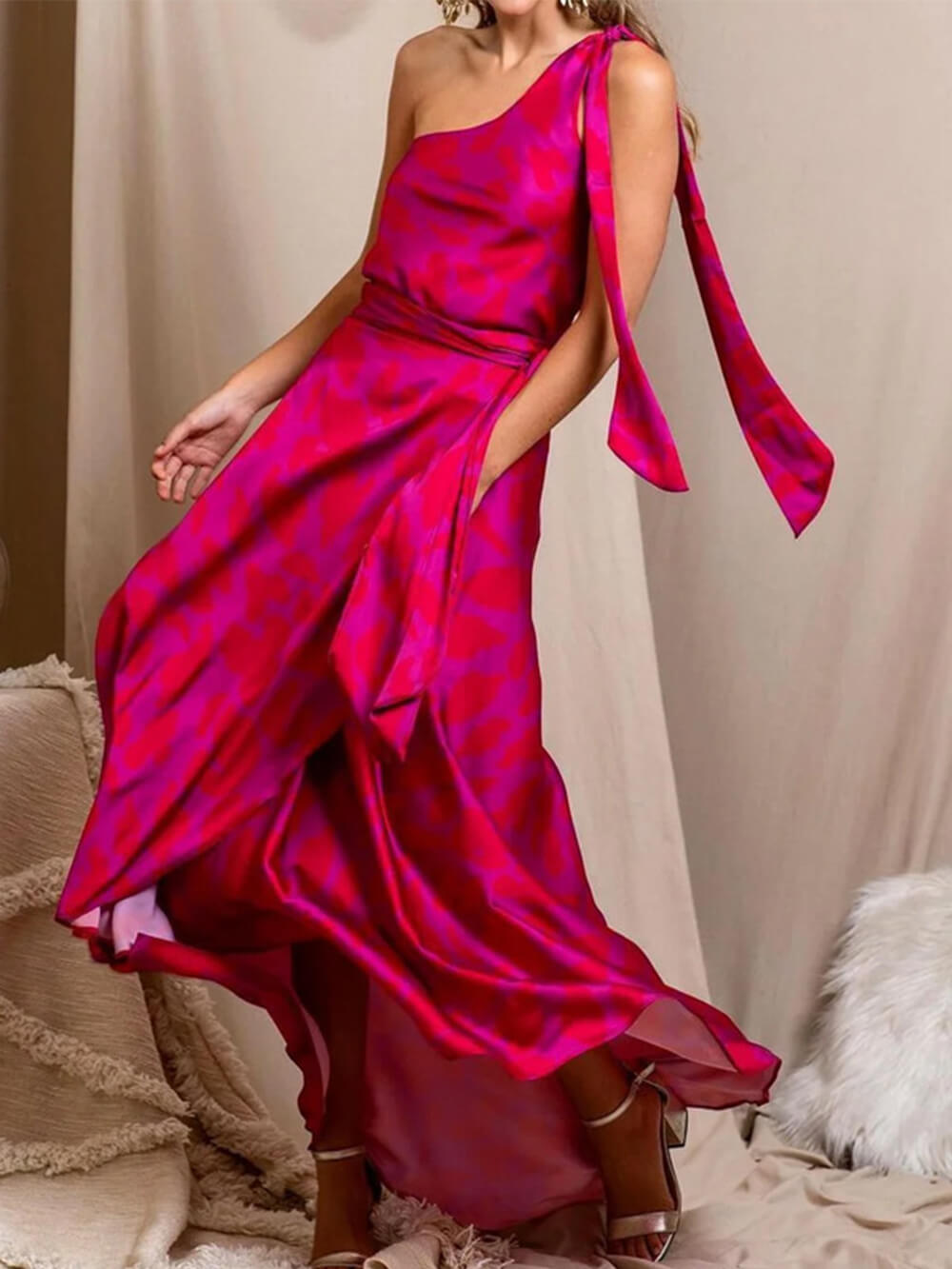 Fashion Elegant Sleeveless Solid Color Gown Dress-CALLISTARI