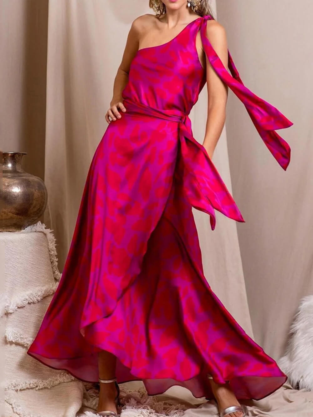 Fashion Elegant Sleeveless Solid Color Gown Dress-CALLISTARI