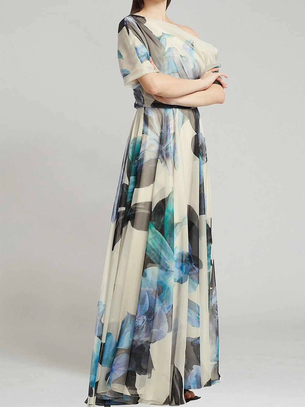 Lolita Swing Skirt Print Maxi Dress-CALLISTARI