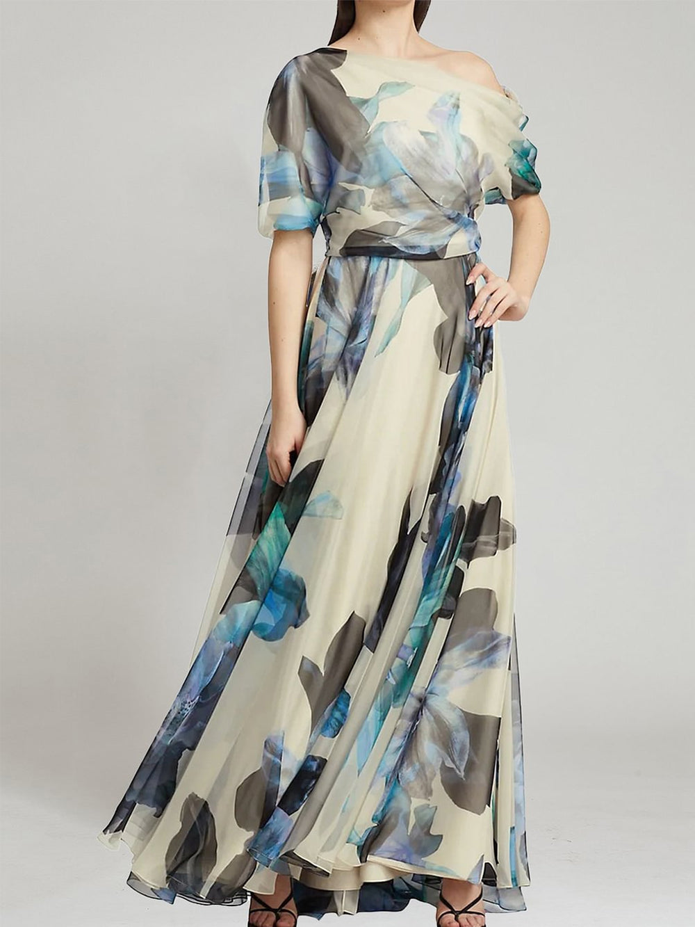 Lolita Swing Skirt Print Maxi Dress-CALLISTARI