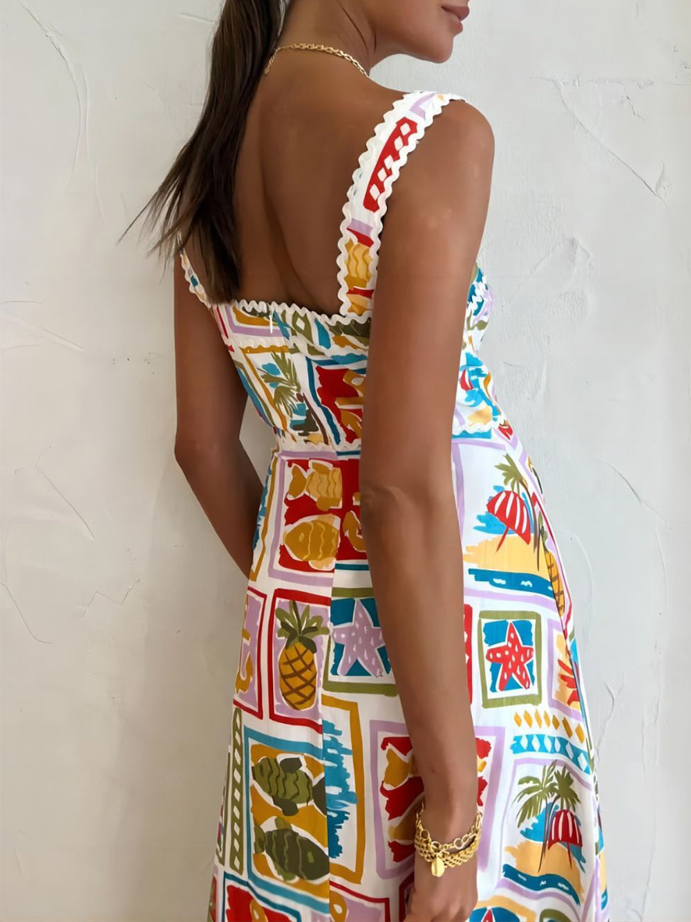 Graffiti Strap Tube Top Sexy Lace Maxi Dress-CALLISTARI