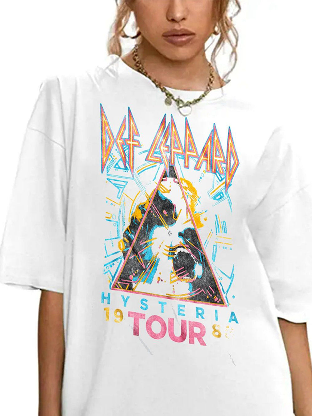 Casual Round Neck Printed T-Shirt-CALLISTARI