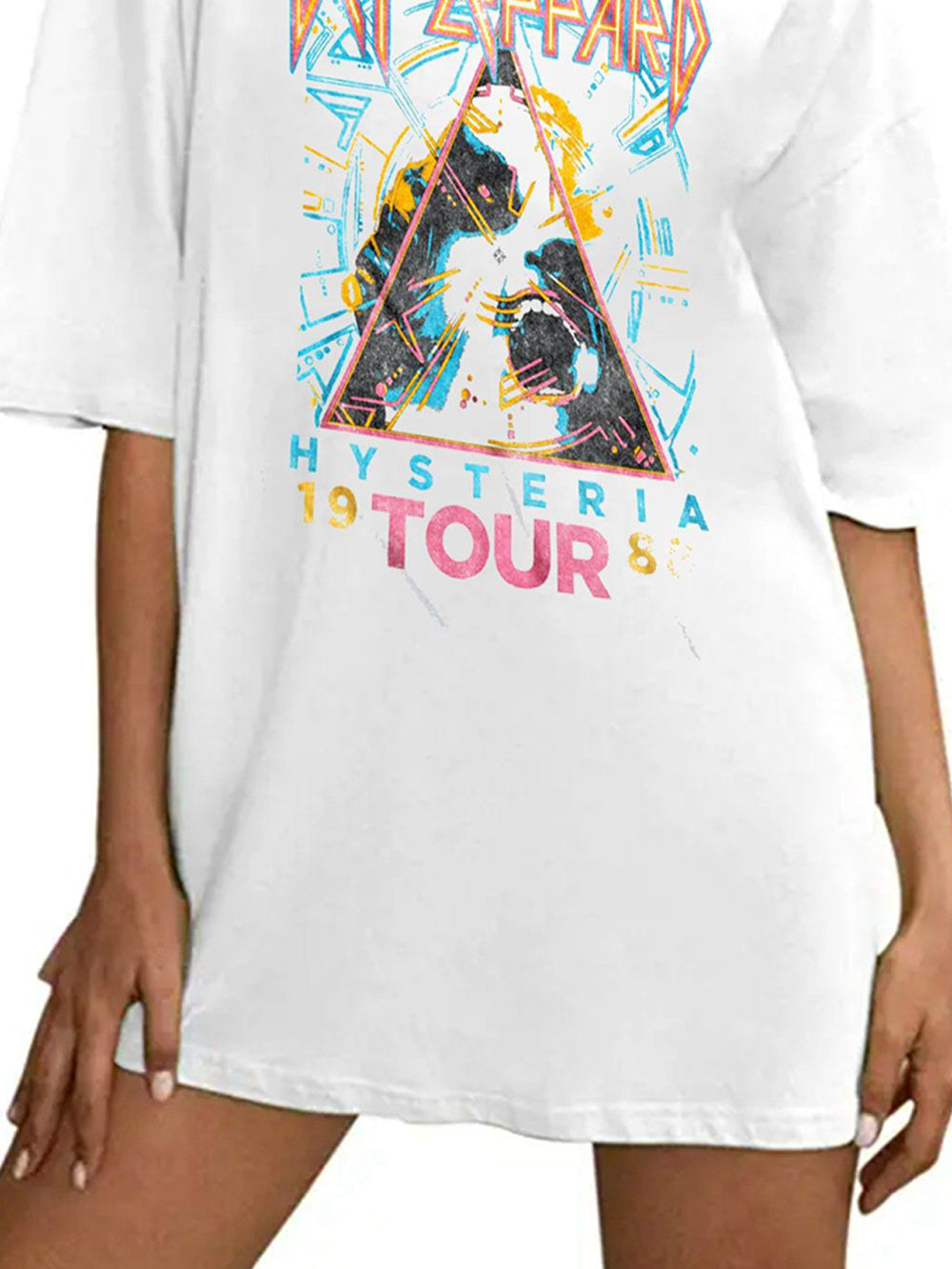 Casual Round Neck Printed T-Shirt-CALLISTARI