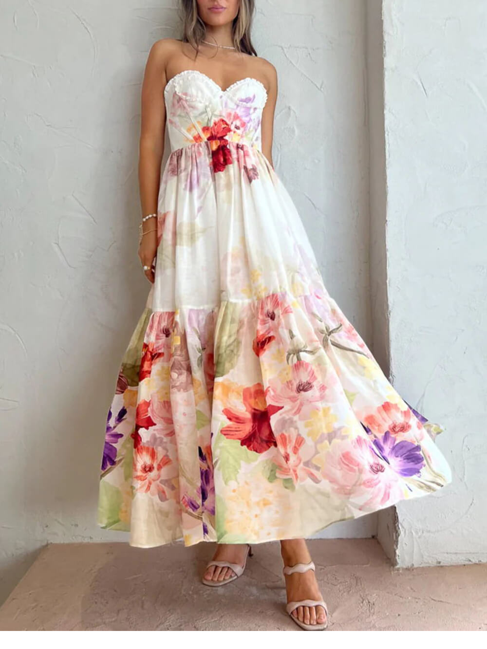 Holiday Party Print Dress-CALLISTARI