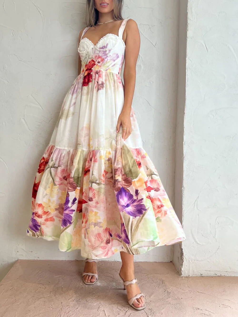 Holiday Party Print Dress-CALLISTARI