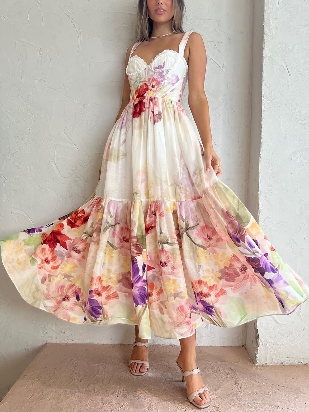 Holiday Party Print Dress-CALLISTARI