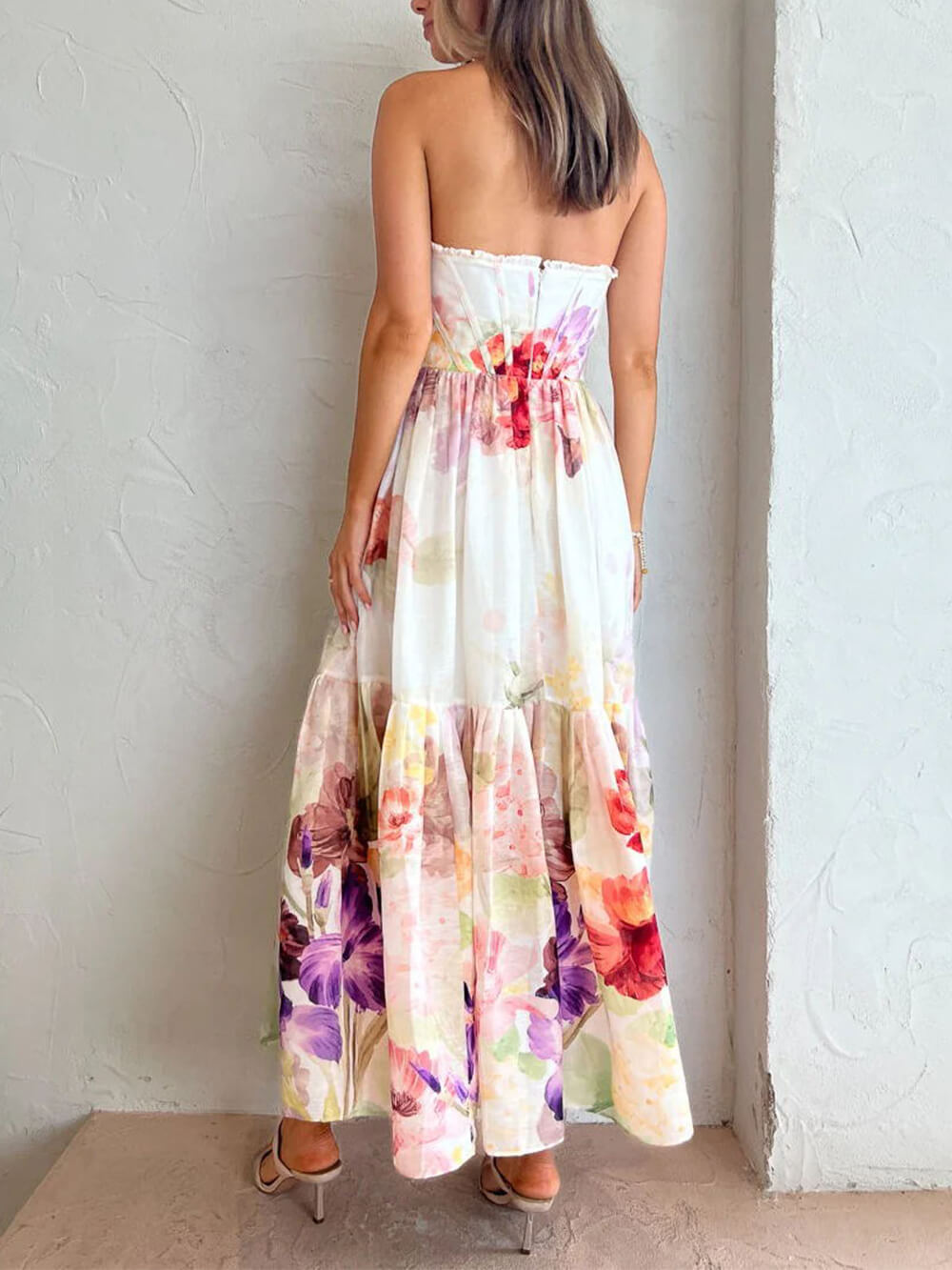 Holiday Party Print Dress-CALLISTARI