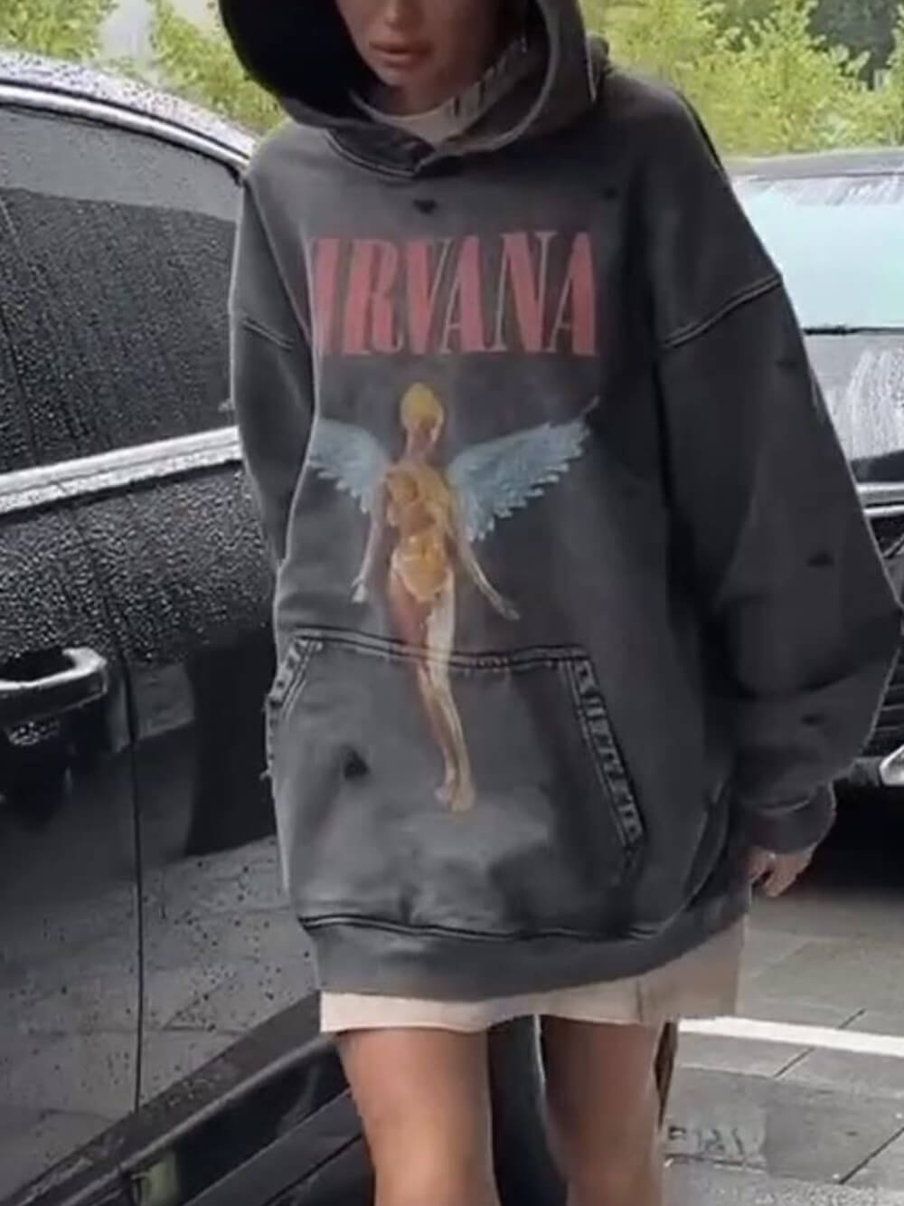 Casual And Lazy Retro Style Hooded Sweatshirt-CALLISTARI