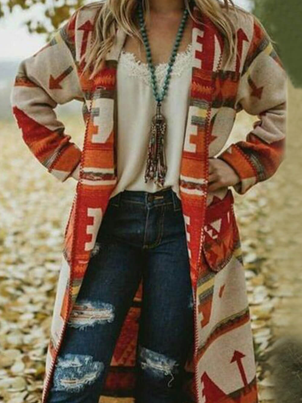 Casual Bohemian Long Coat-CALLISTARI