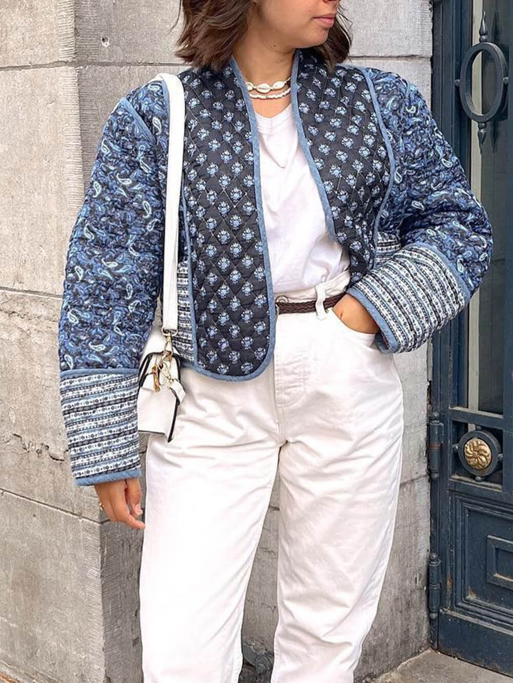 Reversible Printed Loose Thin Cotton Jacket-CALLISTARI