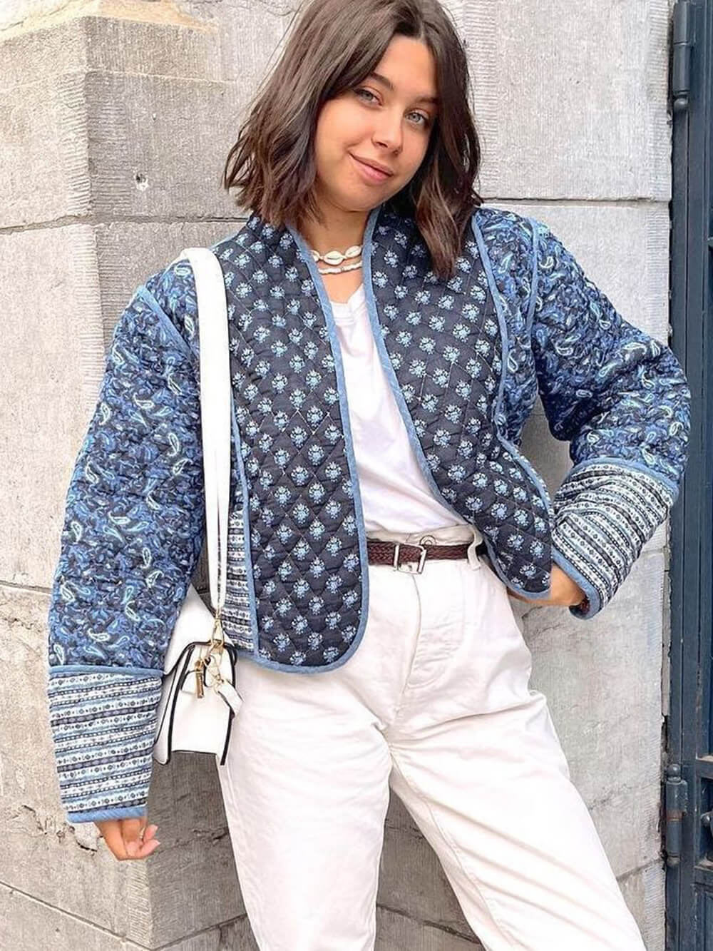 Reversible Printed Loose Thin Cotton Jacket-CALLISTARI