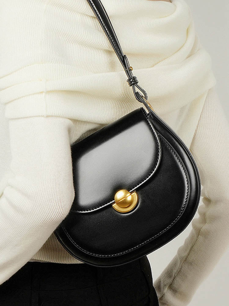 Crossbody Saddle Leather Bag-CALLISTARI