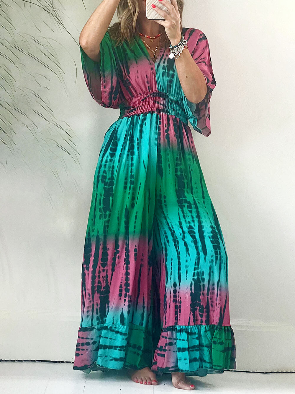 Tie Dye Rainbow Jumpsuit-CALLISTARI