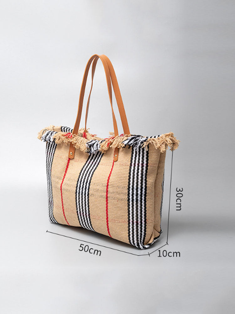 Canvas Tote Shoulder Bag-CALLISTARI