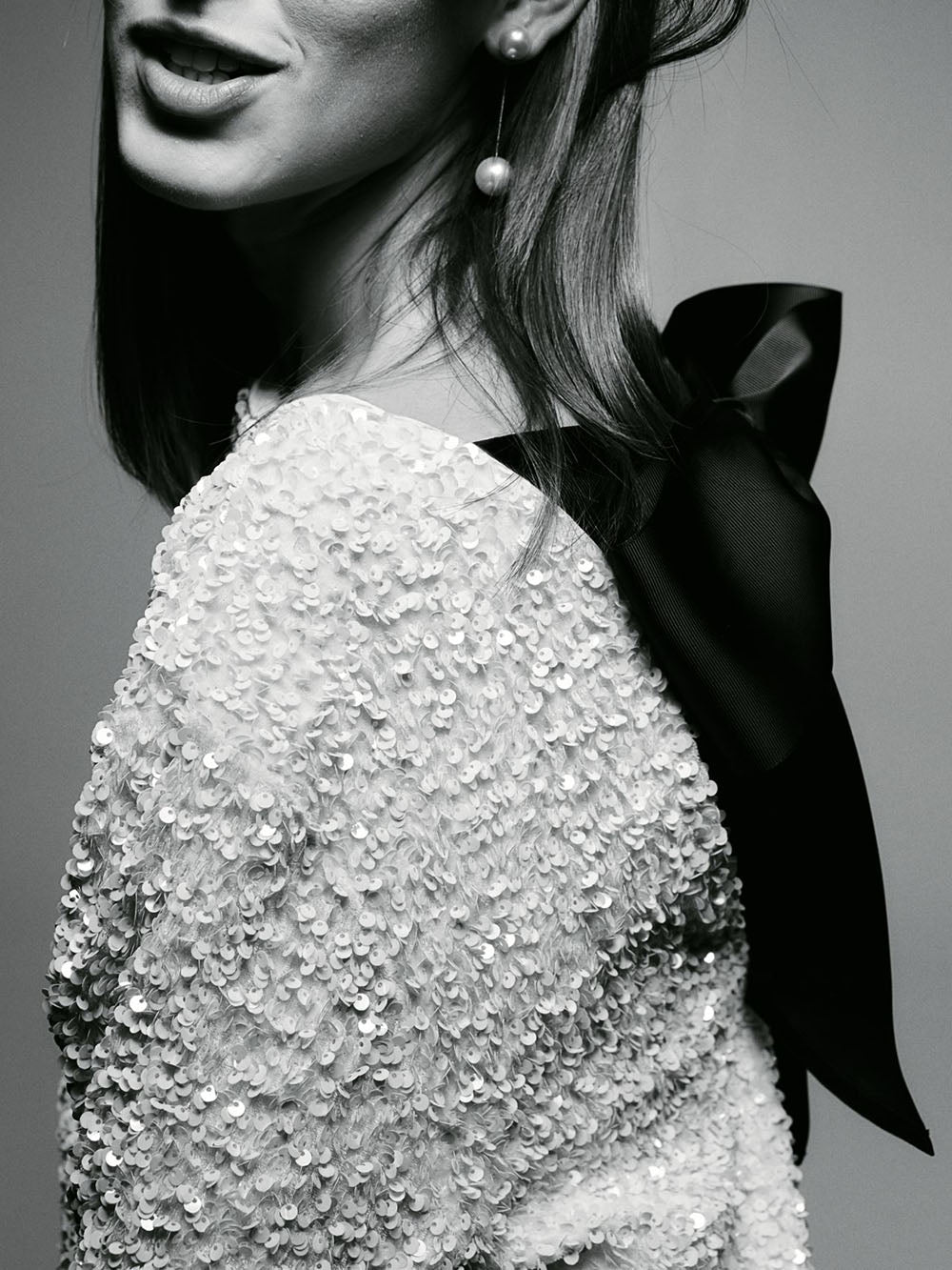 Sequined Tie-back Dress-CALLISTARI