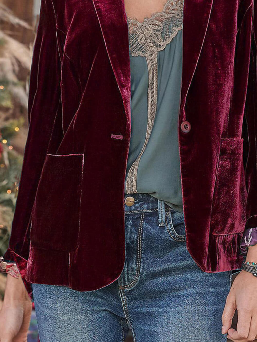Velvet Cropped Fashion Jacket-CALLISTARI