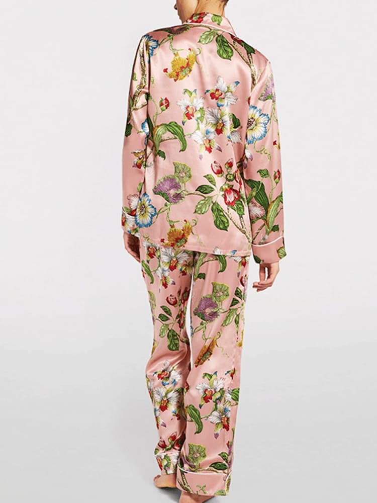 Secret Garden Print Pajama Set-Mesadic