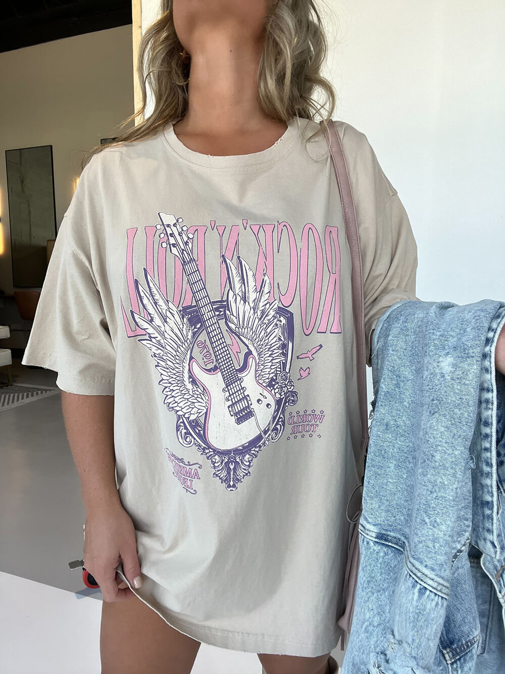 Rock N Roll Legend Tee Beige-CALLISTARI