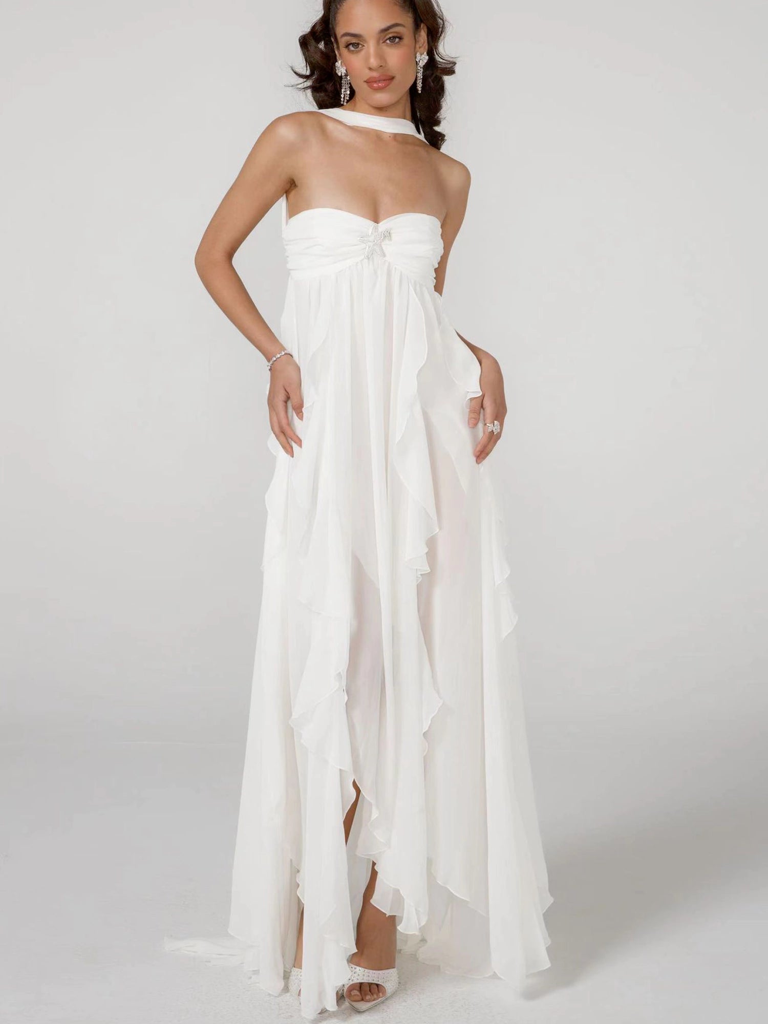 Twilight Cascade Asymmetrical Gown-CALLISTARI